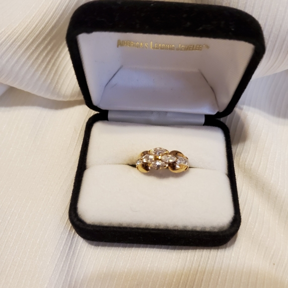 Ring Gold over Sterling Silver 925 CZ - Picture 5 of 5